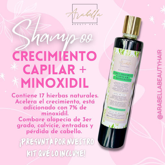 Shampoo Crecimiento Capilar + Minoxidil - 500ml