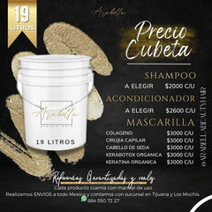 Cubeta de Mascarilla Capilar Orgánica Profesional - 19 Litros