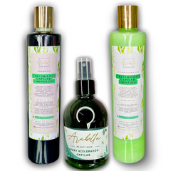 Kit Crecimiento Capilar con Biotina (Shampoo, Acondicionador y Spray)